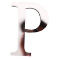thumbnail image 1 of 2Pcs Letter Ornament Waterproof Removable Silver-plated 3D Mirror Surface Acrylic Decal for Wedding, 1 of 9
