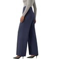thumbnail image 4 of njoytime Work Pants Women Dress High Waisted Stretchy Straight Leg Wide Leg Trousers Business Casual Plus Size Pants, 4 of 8
