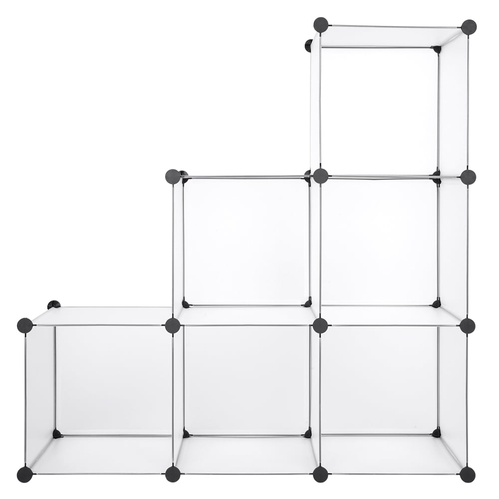Private Jungle 6 Cubes Shoe Rack Storage Organizer, DIY Plastic Modular Closet Cabinet Storage Organizer,White Private Jungle 6 Cubes Shoe Rack Storage Organizer, DIY Plastic Modular Closet Cabinet Storage Organizer,White
