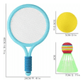 thumbnail image 2 of Raquetas Tenis Lab.G Badminton 2 Padel Y 4 Pelotas Set Niños Juego Azul, 2 of 5