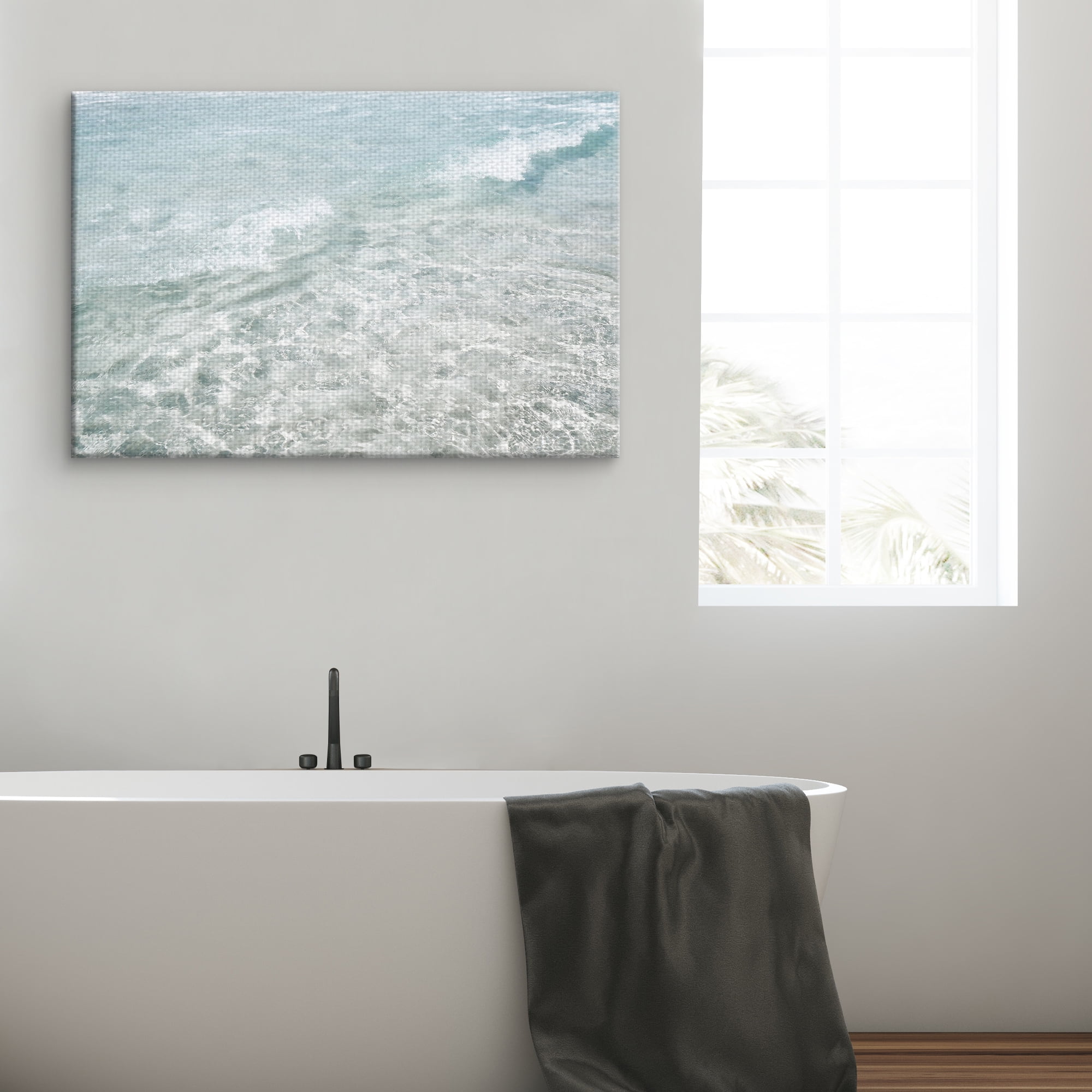 Masterpiece Art Gallery Coastal Patterns Ocean Waves By Elizabeth Lies Canvas Art Print 24" x 36"