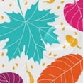 thumbnail image 4 of Coolnut Shower Curtain and Rug Set, Vibrant Leaves Polyester Waterproof Bath Curtain and Mat for Bathroom with Hooks, 72" x 72", 4 of 6