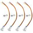 Sarapandan 4 Sets, Red & Yellow, 8mm, Common Cathode, 36V, PreWired 2
