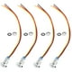 thumbnail image 3 of 4 Sets PreWired Round LEDs 2Color Waterproof Metal Lights Common Cathod 8mm 36V(Red and Yellow ), 3 of 5
