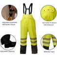 thumbnail image 4 of RainRider Rain Suits Waterproof for Men & Women Heavy Duty Rain Gear High Visibility Reflective Jacket Bib Pants 3 Pieces Rainwear(Fluorescent,XXL), 4 of 6