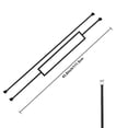thumbnail image 5 of 10 Pack Iron Balusters Staircase Rectangular Hollow Stair Spindles Square Craft Spindles Balusters 1/2" Square Balusters for Staircase Interior with Iron Baluster Swivel Shoes, 5 of 9