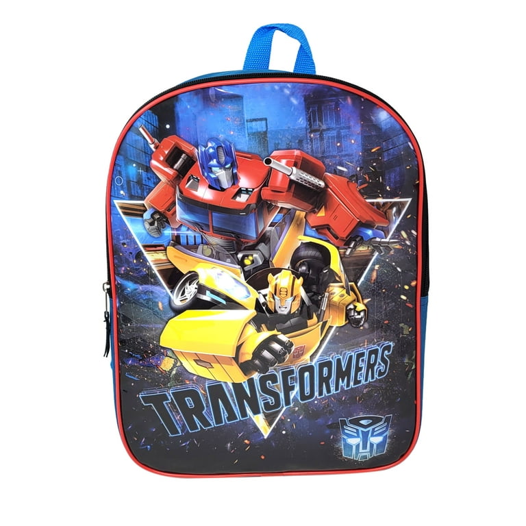 Transformers School Backpack 15 Optimus Prime Bumble Beeand