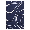thumbnail image 1 of Modern Contemporary Urban Design Living Lounge Room Area Rug Runner Floor Carpet, Fabric, Multi Navy Blue, 1 of 6