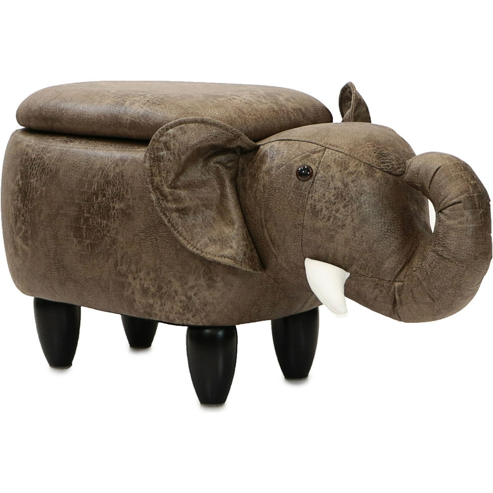 Critter Sitters 15" Seat Height Animal Shape Storage Ottoman Furniture