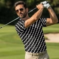 thumbnail image 4 of Uorisanigo Polka Dot Matching Couple Outfits Golf Shirts for Men Size S Short Sleeve Dry Fit Athletic Tops and Womens Golf Dress with Shorts Pockets Workout Athletic Dresses, 4 of 8