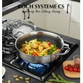 thumbnail image 2 of Koch Systeme CS 12 inch Triply Stainless Steel Saute Pan, Nonstick Hybird Stainless Steel Saute Pan with Lid, Even Heating, Induction Compatible, 2 of 6