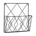 thumbnail image 1 of Wall Mounted Magazine Rack, Magazine Storage Shelf, Black Metal Baskets, Decorative Shelf for Office, Living Room, Bedroom, 1 of 5
