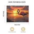 thumbnail image 2 of JRXY Flamingo Tropical Sunset Canvas Art - Home Decor Wall Art Print Poster Painting picture 3, 2 of 5