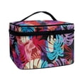thumbnail image 2 of HELLHERO Tropical Leaf Burst Makeup Brush Organizer Large Capacity Handle Cosmetic Toiletry Bags Sister, 2 of 6