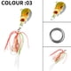 thumbnail image 5 of 5,5 cm 150g anzuelos de falda de cebo artificial luminoso señuelo de pesca aparejos de cebo (01) Ehuebsd Para estrenar, 5 of 9