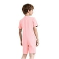 thumbnail image 2 of vastwit Girls Boys Adaptive Romper with Tube Access Special Needs Anti-strip Zip Back Short Leg Jumpsuit Pink 14, 2 of 6