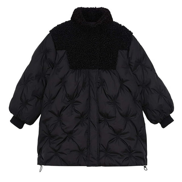 Lovzfmll Manteau Matelassé d'Hiver pour Filles, Veste Matelassée Down-Alternative, Style Saison Inversée pour Petites Filles, 6 Ans