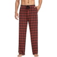 thumbnail image 4 of CROPD Crowbar Plaid Pattern Pajama Pants Mens Lounge Pants Super Soft Men Pajama Bottoms with Drawstring & Pockets, 4 of 7