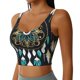 thumbnail image 2 of Balery Boho Dreamcatcher Sujetadores deportivos con espalda cruzada para mujer, acolchados, sin costuras, de alto impacto, ideales para yoga, gimnasio, entrenamiento y fitness.-Small, 2 of 8