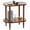 Brown, variant on Gijjgole End Table, Modern Side Table with 2 Tier Open Shelf, Small Table Bed Side Tables Bedroom for Small Spaces, Living Room and Office (Rustic Brown)