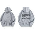 thumbnail image 2 of Rbaofujie Chandails à Capuche pour Femmes Femme Mode Imprimé Col Rond Manches Longues T-Shirt à Capuche Hauts Blouse Cardigan Gris Chandails pour Femmes, 2 of 4