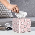 thumbnail image 6 of Lsque Cute Rabbit Printed Tissue Box Cover Holder, Facial Paper Organizer Dispenser,Square with Bottom Belt, PVC Leather Decorative Organizer, 6 of 8
