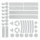 thumbnail image 5 of Cinta adhesiva reflectante Bicicleta Cinta reflectante Tiras decorativas Tiras reflectantes Blanco Zulema Pegatinas reflectantes, 5 of 7