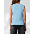 thumbnail image 5 of Women's V Neck Button Up Sleeveless Vest Sweater Knitted Casual Cardigan with Pockets, 5 of 6