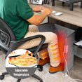 thumbnail image 6 of Mind Reader Under Desk Space Heater, Foldable Electric Foot Warmer Panel with Thermostat, Timer & Auto Shut Off, Portable Heater for Office or Home, Fabric, Gray, 6 of 7