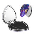 thumbnail image 1 of Pofeuu SpongeBob SquarePants pour Miroir de Maquillage Portable de Poche Couverture en PU Miroir de Voyage Compact avec Verre Double Face Normal et Grossissant Forme Ronde-Cœur, 1 of 9