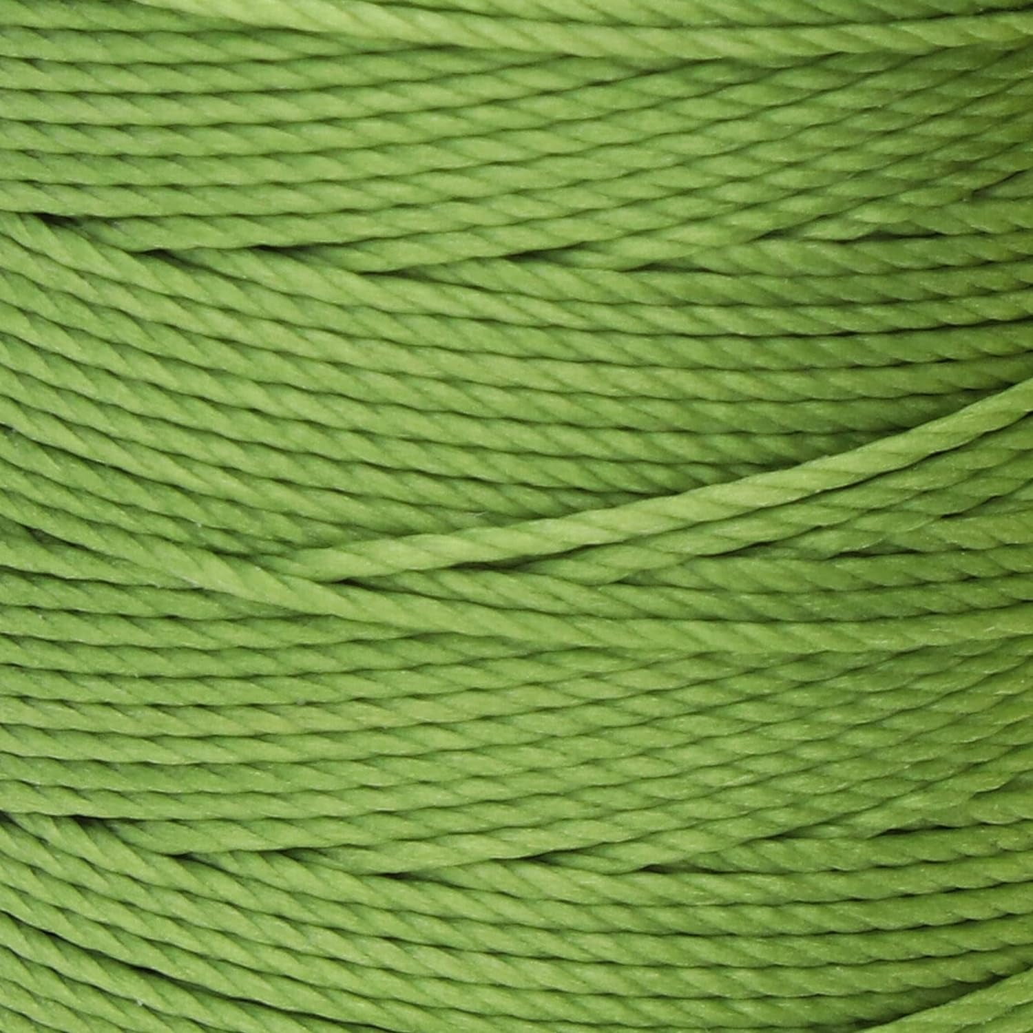 The Beadsmith S-Lon Bead Cord – .5 mm Twisted Nylon Cord, 4 Spools, Avocado Color, TEX210, 77 Yards