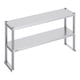 thumbnail image 1 of Mesa de trabajo VEVOR con doble estante de acero inoxidable, 30,5 x 122 x 60 cm, 1 of 9