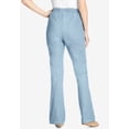 thumbnail image 2 of Woman Within Plus Size Fineline Stretch Denim Pull-On Bootcut Jeans, 2 of 6
