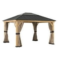 thumbnail image 3 of Sunjoy Universal Curtains and Mosquito Netting for 11 ft. × 13 ft. Wood Gazebos, 3 of 5