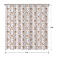 thumbnail image 5 of White Highland Cow Flower Pattern Shower Curtain 72"x72" ,Bathroom Decorative Shower Curtains Set with 12 Hooks,Modern Waterproof Washable Shower Curtain, 5 of 6