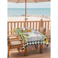 thumbnail image 2 of Outdoor Tablecloths with Umbrella Hole & Zipper, Sunflowers Tablecloth Rectangle 60x84 Inch, Spring Farmhouse Country Truck Leaf Wood Grain Waterproof Table Cloth, Patio/Pool/Picnic Table Covers, 2 of 8