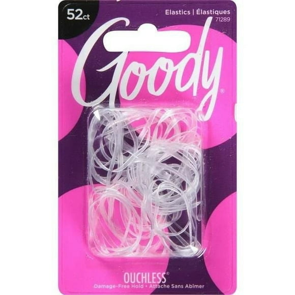 Goody Classic Polyband Clear Elastic Bands - 52CT