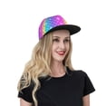 thumbnail image 6 of Susaid Rainbow Scales2 Print Baseball Cap Hip Hop Style Flat Visor Adjustable Outdoor Cap Unisex Adjustable Breathable, 6 of 7