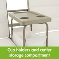 thumbnail image 3 of Mainstays Dashwood 2-Seat Steel Canopy Porch Swing, Cream, 3 of 7