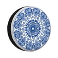 thumbnail image 1 of Balery Blue Watercolor Cubiertas para Neumáticos - Protector Resistente para Neumáticos de Camioneta, SUV, Remolque, Camper y RV-16 inch, 1 of 6