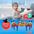 thumbnail image 4 of Kids House Mesa para Niños Hecha de Madera con Almacenamiento y Dos Sillas para Niños, Perfecta para La Diversión, con Tus Personajes Favoritos, Estimula La Creividad (Amarillo/Rojo), 4 of 5
