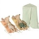 thumbnail image 3 of Mini muñeca de ratón hecha a mano, casa familiar de peluche, animales pequeños, cochecito de bebé, juguetes de tela, regalo de Año Nuevo para niños, 3 of 4