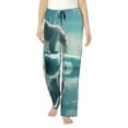 thumbnail image 2 of Lsque Polar Bear On Iceberg Print Women's Pajama Pants, Lounge Pant - Comfortable Home Wear,Elastic Waistband, Stylish Design-X-Large, 2 of 9