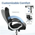 thumbnail image 6 of CELTOSS Ergonomic Leather Office Chair, High-Back with Lumbar Support, Heavy Duty Executive Desk Chair for Home Office, Jet Black, 6 of 11