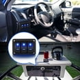 thumbnail image 3 of 3 Gang Aluminum Panel Toggle Dash 5 Pin ON/Off Pre-Wired Rocker Switch for Automotive Car Marine Boat, 3 of 7