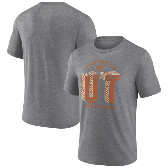 Men's Heather Gray Texas Longhorns First Visit Tri-Blend T-Shirt