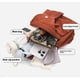 thumbnail image 4 of Guardurnaity Mochila multibolsillos para mujer, bolso para mujer, mochila de color sólido Stay – Mochila informal para mujer, ideal para Mochilas rojo, 4 of 6
