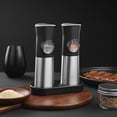 thumbnail image 1 of enjoywould 1 Set Moulin à Poivre 70ML Réglage Manuel Forte Puissance Silo Transparent Épaisseur Contrôlable Rechargeable Indicateur LED Moulin à Épices Gadget de Cuisine, 1 of 7