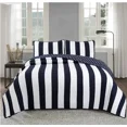 thumbnail image 6 of Cozy Line Patriotic Navy Blue White Sailor Star Striped 100% Cotton Reversible Quilt Bedding Set, Queen 3 - Piece, 6 of 6