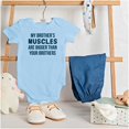 thumbnail image 3 of Funny Younger Sibling Big Brother Romper Boys or Girls Infant Baby Brisco Brands NB, 3 of 6